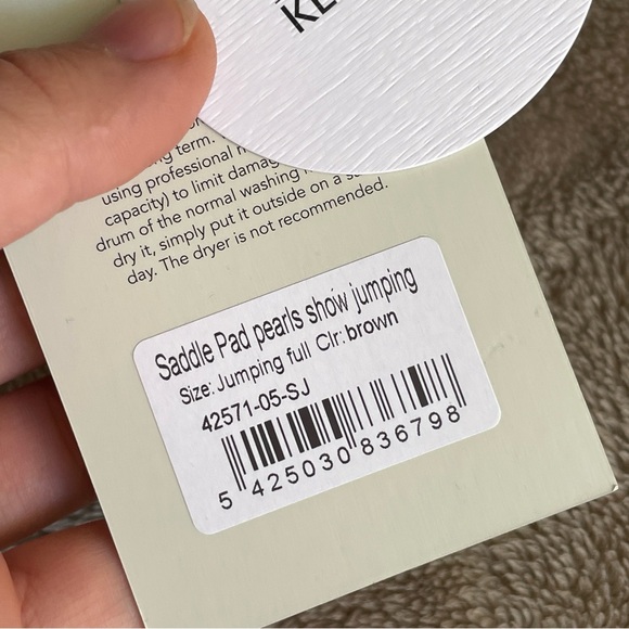 Kentucky Wellington Pearl jump saddle pad brown - Picture 12 of 15